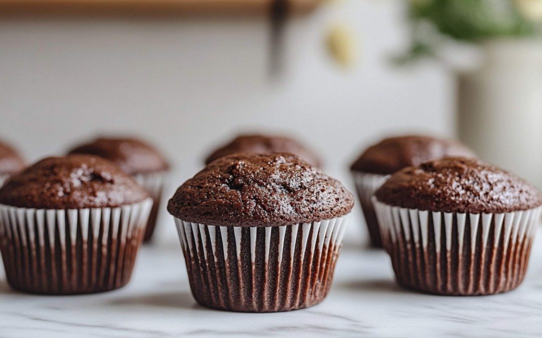 Muffins au chocolat noir sans gluten et sans lactose
